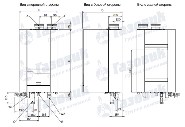 Габаритные размеры Rendamax R40